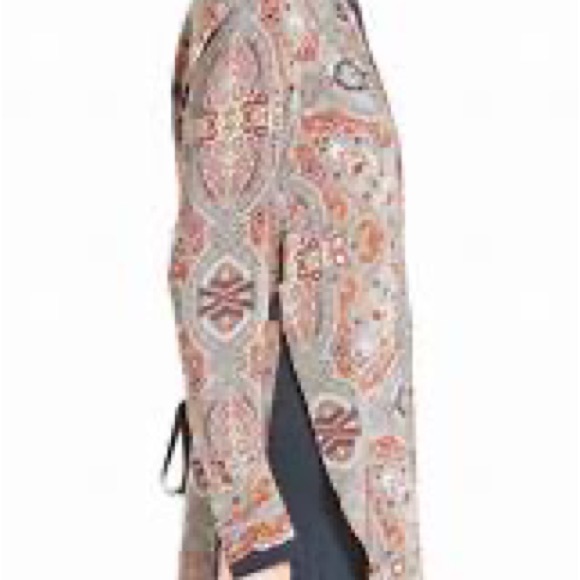 Theory silk print tunic - Picture 2 of 10